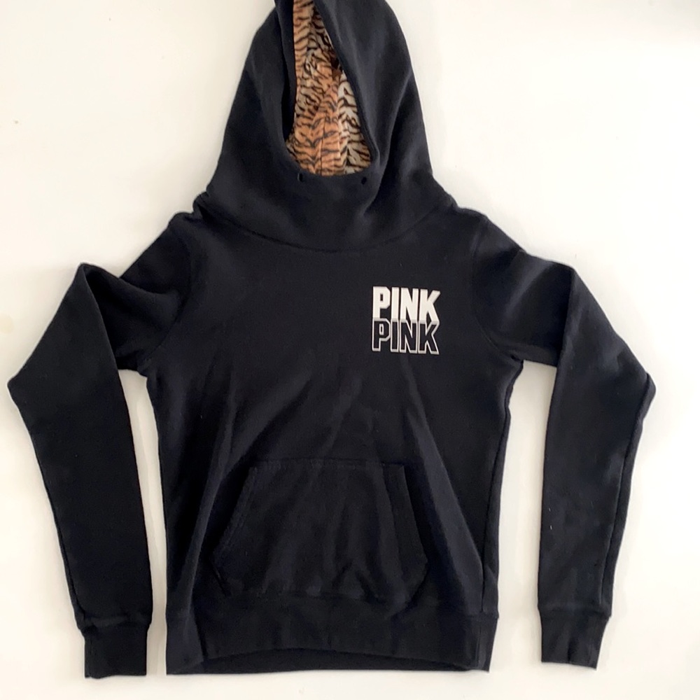 Women’s VS PINK hoodie. Size S. Black.